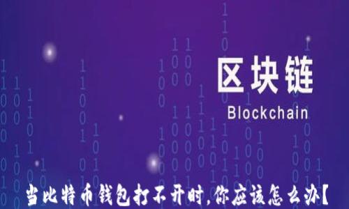 
当比特币钱包打不开时，你应该怎么办？
