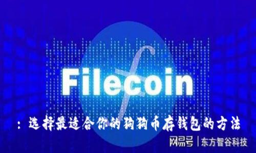 : 选择最适合你的狗狗币存钱包的方法